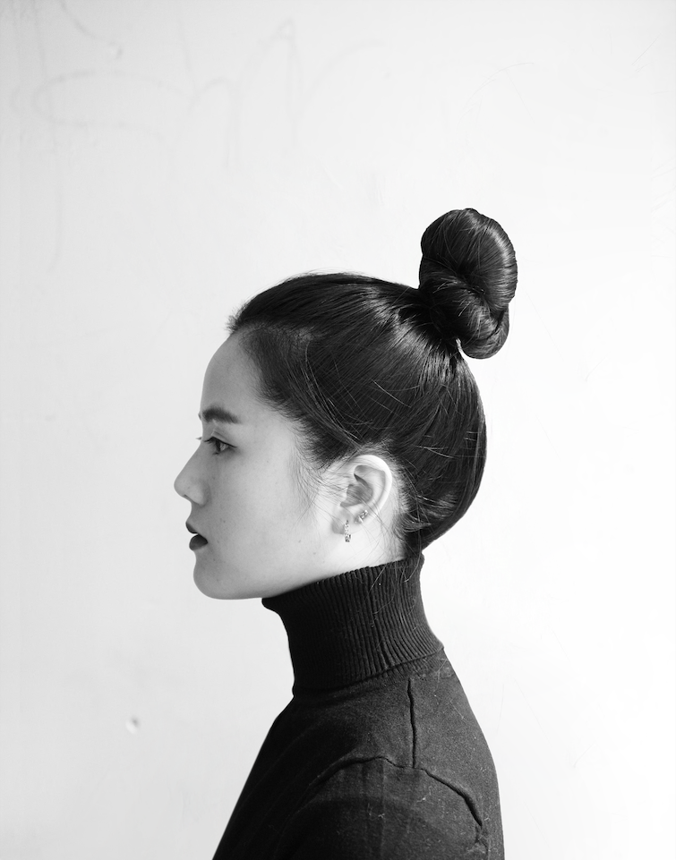 Portrait photograph of designer Amie Zhong